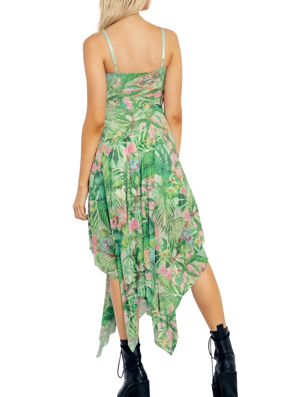 Pokemon grass type handkerchief dress | Size S - Picture 2 of 10